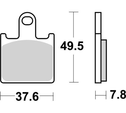 Plaquettes de frein BREMBO route métal fritté - 07KA28SA