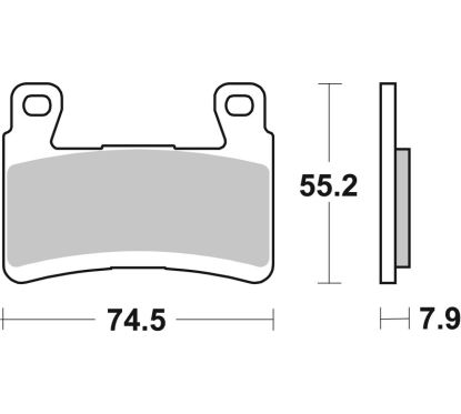 Plaquettes de frein BREMBO carbone céramique - 07KA29RC