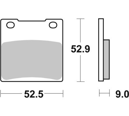 Plaquettes de frein BREMBO route métal fritté - 07KS05SP