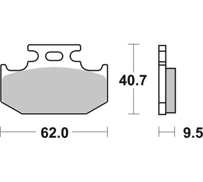 Plaquettes de frein BREMBO Off-Road métal fritté - 07SU18SD