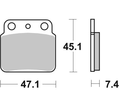 Plaquettes de frein BREMBO Off-Road métal fritté - 07SU29SX
