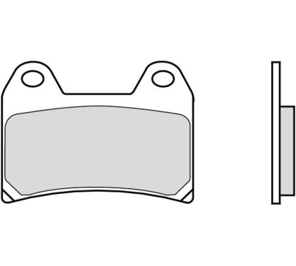 Plaquettes de frein BREMBO route carbone céramique - 07BB1907