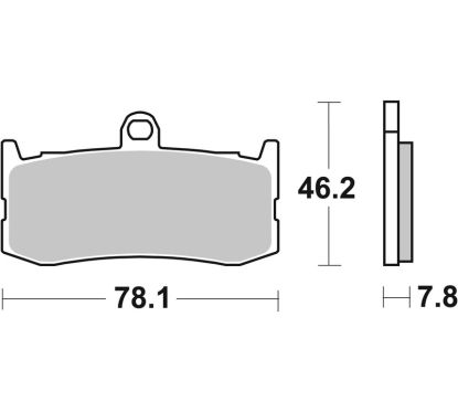 Plaquettes de frein BREMBO route/sport métal fritté - 07GR06SR