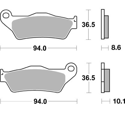 Plaquettes de frein BREMBO route carbone céramique - 07BB2809