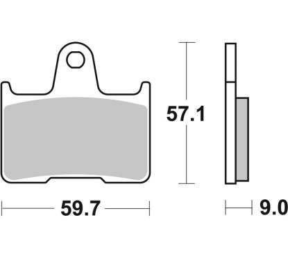 Plaquettes de frein BREMBO route métal fritté - 07SU25SP