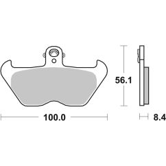 Plaquettes de frein BREMBO route métal fritté - 07BB24SA