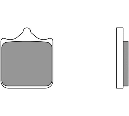 Plaquettes de frein BREMBO métal fritté - 07BB3396