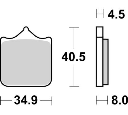 Plaquettes de frein BREMBO route métal fritté - 07BB33SA