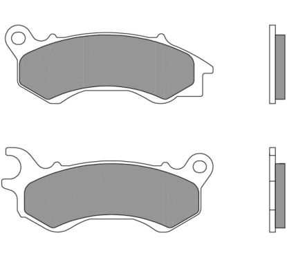 Plaquettes de frein BREMBO Scooter carbone céramique - 07090CC