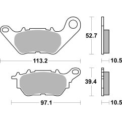 Plaquettes de frein BREMBO route carbone céramique - 07YA53CC