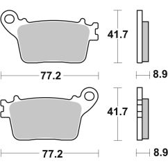 Plaquettes de frein BREMBO route métal fritté - 07HO59SP