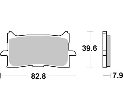 Plaquettes de frein BREMBO route métal fritté - 07HO62SA