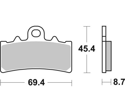 Plaquettes de frein BREMBO route carbone céramique - 07GR18CC