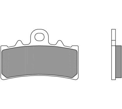 Plaquettes de frein BREMBO route carbone céramique - 07GR18CC