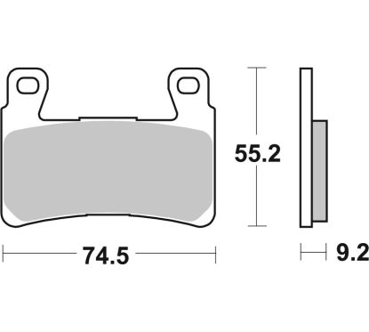 Plaquettes de frein BREMBO route métal fritté - 07HD20SA