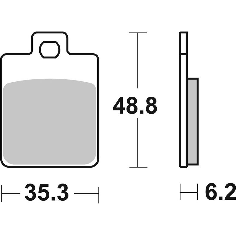 Plaquettes de frein BREMBO Scooter métal fritté - 07067XS