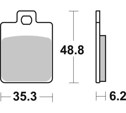 Plaquettes de frein BREMBO Scooter métal fritté - 07067XS