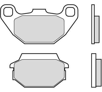 Plaquettes de frein BREMBO Scooter carbone céramique - 07022