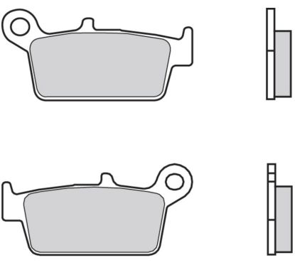 Plaquettes de frein BREMBO Scooter carbone céramique - 07028