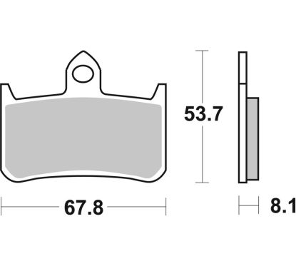 Plaquettes de frein BREMBO route métal fritté - 07HO28SA