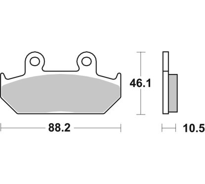 Plaquettes de frein BREMBO route métal fritté - 07HO35SA