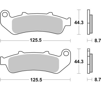 Plaquettes de frein BREMBO route carbone céramique - 07HO3907