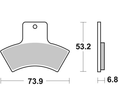 Plaquettes de frein BREMBO Off-Road métal fritté - 07PO04SD