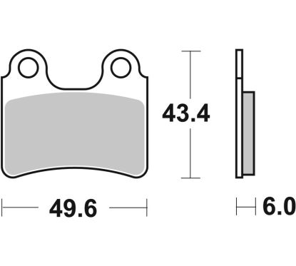Plaquettes de frein BREMBO route carbone céramique - 07GR5804
