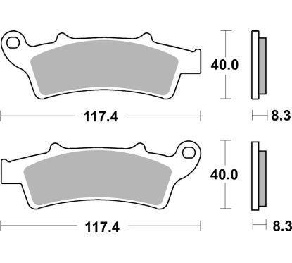 Plaquettes de frein BREMBO Scooter métal fritté - 07045XS