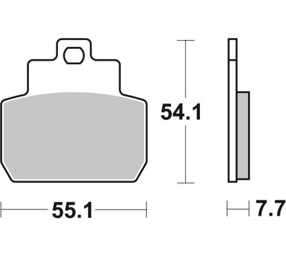 Plaquettes de frein BREMBO Scooter métal fritté - 07061XS