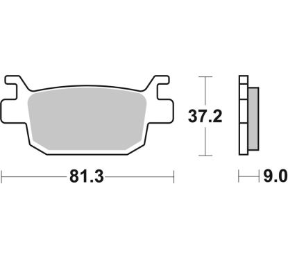 Plaquettes de frein BREMBO Scooter métal fritté - 07064XS