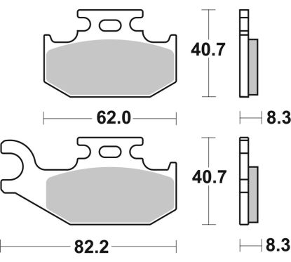 Plaquettes de frein BREMBO Off-Road métal fritté - 07GR74SD
