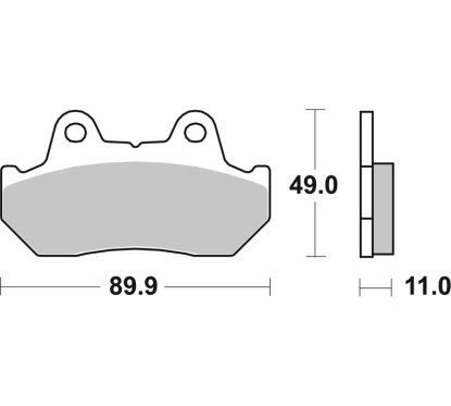 Plaquettes de frein BREMBO route métal fritté - 07HO10SP