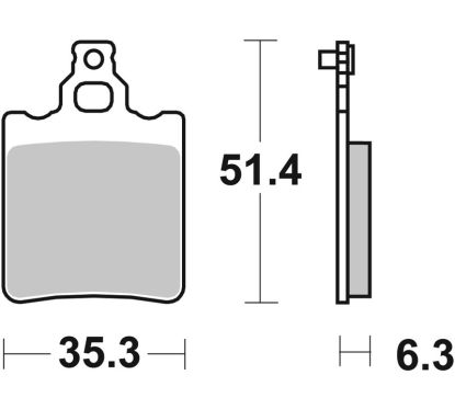 Plaquettes de frein BREMBO route carbone céramique - 07BB1305