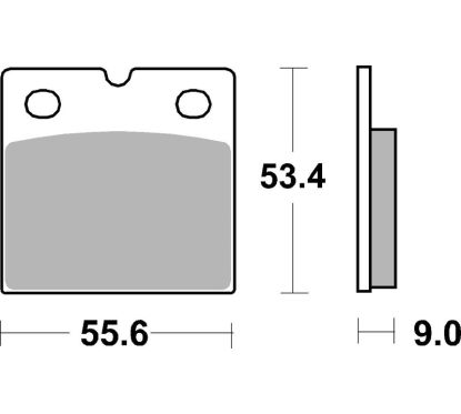 Plaquettes de frein BREMBO route carbone céramique - 07BB1408