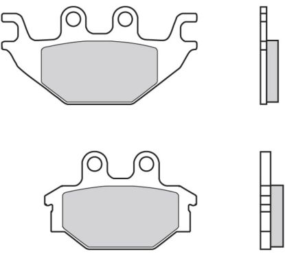 Plaquettes de frein BREMBO route carbone céramique - 07GR5209