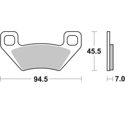 Plaquettes de frein BREMBO Off-Road métal fritté - 07GR53SD