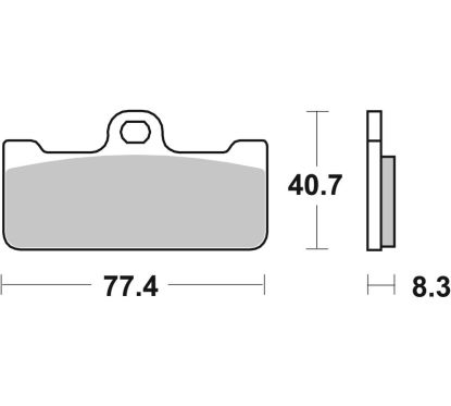 Plaquettes de frein BREMBO route/sport métal fritté - 07BB10SR