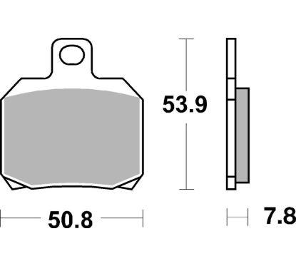 Plaquettes de frein BREMBO métal fritté - 07BB20SP