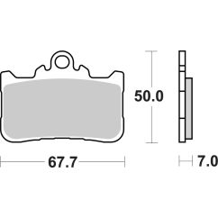 Plaquettes de frein frittées BREMBO - 07HO72SA