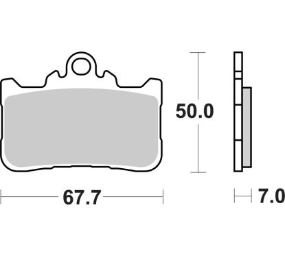 Plaquettes de frein frittées BREMBO - 07HO72SA