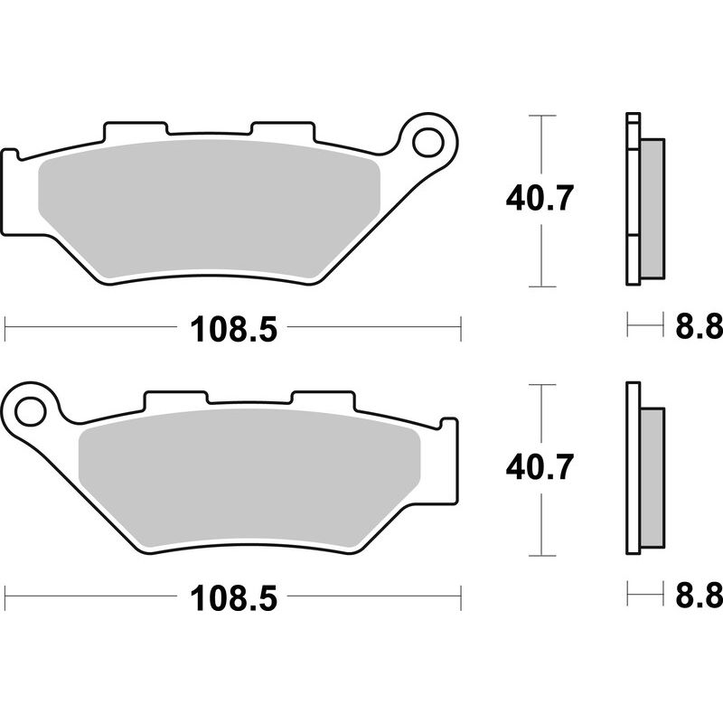 Plaquettes de frein BREMBO métal fritté - 07KS07SA