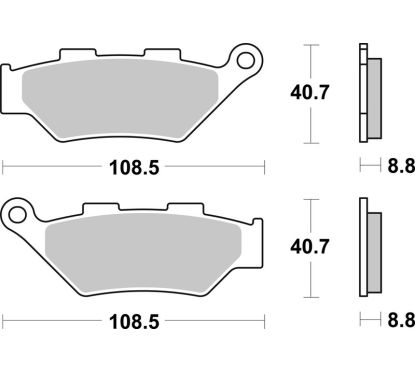 Plaquettes de frein BREMBO métal fritté - 07KS07SA