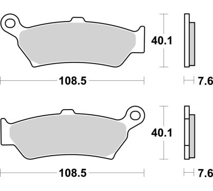 Plaquettes de frein BREMBO Off-Road métal fritté - 07BB43SP