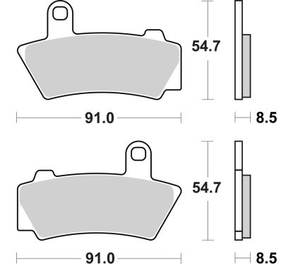 Plaquettes de frein BREMBO métal fritté - 07BB41SP