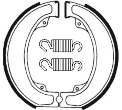 Mâchoires de frein TECNIUM Street organique - BA075