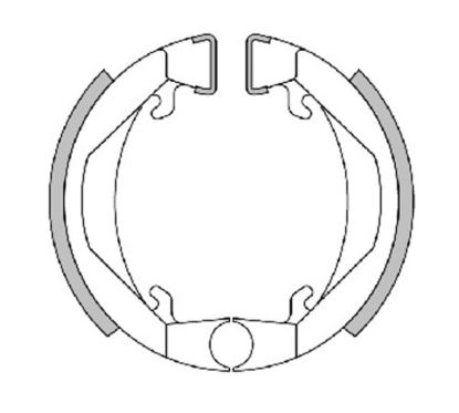 Mâchoires de frein POLINI 80x18 avec ressorts