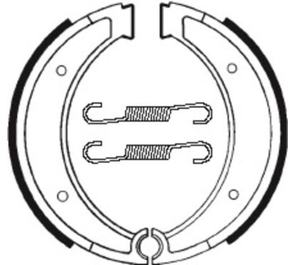 Mâchoires de frein TECNIUM Street/Off-Road organique - BA116