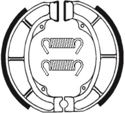 Mâchoires de frein TECNIUM Scooter/Street/Quad organique - BA181