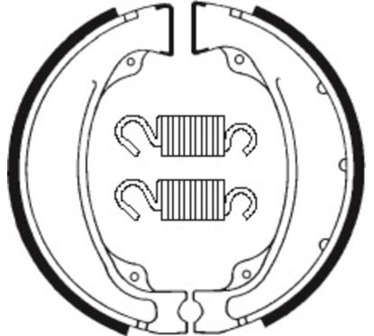 Mâchoires de frein TECNIUM Street/Quad organique - BA055